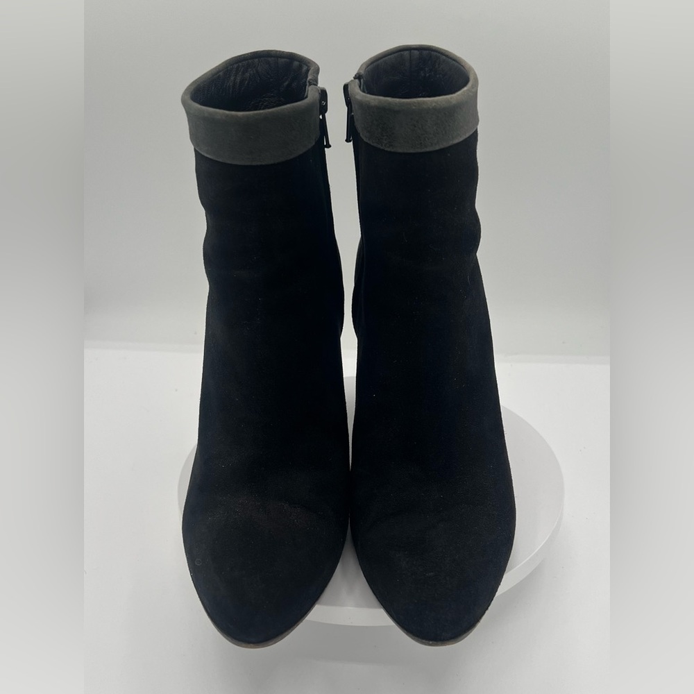 Barneys New York Black and Gray Ankle Boots